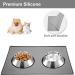 Moacc Silicone Lining Mats for Dogs & Cats - Slipproof Waterproof Food Base Mats (47x30cm) - Gray Paw Pattern - Buy Online on GoSupps.com