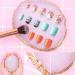 WLLHYF Nail Art Palette - Irregular Makeup Plate & Gold Edge Holder for Beauty Nail Art | Mixed Color Resin Painting Tool - Ideal for Hand-Painted Toning in True Pink - Buy Online on GoSupps.com