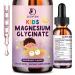 Kids Magnesium Glycinate Sleep Liquid Drops Magnesium Glycinate with L-theanine for Sleep & Calm Support Melatonin-Free Sugar-Free Raspberry Falvor 1 Bottles 30ml Each Raspberry 1 Fl Oz (Pack of 1)