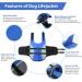 Dog Lifeguard Vest for Dogs | Reflective Adjustable Buoyant - Blue XL (66-78cm) | Swim & Surf Safely - Buy Online on GoSupps.com