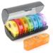 IEKEODI Weekly Pill Boxs 2 Times a Day 7 Pack 2 Compartments Travel Pill Organizer Pill Case to Hold Medicine Medication Vitamins Fish Oils Supplement