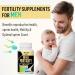 Fertility Supplements for Men - Optimal Male Prenatal Vitamins for Sperm Count & Strength | 2000MG with Maca Root Zinc & Folate - 2 Months Supply (90 Count Pack of 2 - Buy Online on GoSupps.com