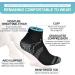 Buy Pnosnesy Compression Socks for Men & Women | Plantar Fasciitis Low Cut Sports Socks - 6/7 Pairs Black & Sky - S/M - Buy Online on GoSupps.com