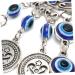ABOOFAN Home Decor Glazed Eye Pendant Glass Charms Family Protection Charm Wall Hanging Ornaments Household As Shown 23X5cm - Buy Online on GoSupps.com