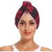 Buy Black and Red Checkered Dry Hair Cap & Towel Set | 2-Piece Quick Drying Super Absorbent Soft & Comfortable - Buy Online on GoSupps.com