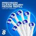 8-Pack Electric Toothbrush Replacement Heads for Oral-B Braun - Compatible with Pro Series - Precision Clean 7000/Pro 1000/9600/5000 - 8 Count - Buy Online on GoSupps.com