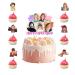 13Pcs Music Singer Cupcake Toppers - Pop Music Singer Merchandise Happy Birthday Theme Decoration Supplies Set Music Album Inspired Merch Best Fans Gifts for Boy and Girl's Birthday Party Decor
