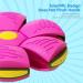 WACURRENTHYD New UFO Pet Flying Saucer Ball Portable Flying Toys Creative Fly Saucer Stomp Magic Balls Magic Frisbee Dog Toy Ball Fun Puppy Interactive Flying Flat Throw Disc Balls Toy (Pink) - Buy Online on GoSupps.com