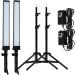 GSKAIWEN 180 LED Photography Studio Lighting Kit with Adjustable Stand - Professional Photographic Video Fill Light - Buy Online on GoSupps.com