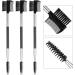 WLLHYF 3PCS Eyebrow Brush Eyelash Comb Portable Eyelash Separator Eyebrow Brush Dual Comb Double Head Professional Eye Makeup Tools for Women Girls - Buy Online on GoSupps.com