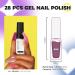 UV Gel Nails Set Gel Nail Polish Set 28 Pieces Shellac Nail Polish with Base Coat Shiny Top Coat & Matte Top Coat Nail Gel Colours UV Gel Shellac Nail Polish for DIY Nail Art Nail Design - Buy Online on GoSupps.com