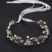 Crystal Pearl Bridal Headband Bohemian Headpiece Leaf Hair Vine Flower Wedding Hair Accessories