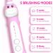 Kids Dinosaur Sonic Electric Toothbrush with Timer - 5 Modes, 8 Heads, Rechargeable - Ages 3-12 - Pink - Buy Online on GoSupps.com