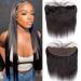 13x4 Lace Frontal Closure Ear to Ear Full Lace Frontal 12 Inch Brazilian Straight Frontal Closure Virgin Human Hair Frontal Lace Closure Natural Black 150% Density ( 12 Inch) 13x4 Straight Lace Frontal