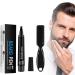 Beard Pencil Filler for Men - Beard Pen - Beard Brush Bristle Waterproof Sweatproof - Natural Longlasting Coverage Mustache Kit - Enhance Facial Hair Styling Thickener Shape Define Colour (DARK BROWN)