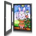 Sank Kids Art Frames Projects Front Opening and Changeable Picture Display for DIN. A4 Art-Work Storage Frames Crafts Drawing Hanging Art 8.3x11.8 (Black 1 Pack) Black 1 Pack
