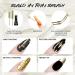 U-Shinein 2x12ml Metallic Painting Nail Gel Liner Gold & Copper Metal Painted Drawing Gel Strong Mirror Reflection Nail Art Paint Nail Liner Gel UV Nail Gel with Build in Thin Brush - Buy Online on GoSupps.com