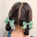 KERTFGOKU Baby Hair Bows Clips Set - Non Slip Cotton Hair Ribbon for Girls - Green - Infant to Toddler Hair Accessories - 2 PCS - Buy Online on GoSupps.com