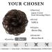 SARLA 2PCS Dark Brown Messy Hair Bun Scrunchies for Women - Synthetic Hair Extensions for Updo Hairstyles - Buy Online on GoSupps.com
