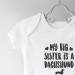 Hippowarehouse My Big Sister Dachshund Baby Vest Bodysuit (Short Sleeve) - Boys/Girls - Buy Online on GoSupps.com