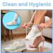 200pcs Clear Plastic Disposable Booties for Paraffin Bath - Foot Spa Wax Treatment Cover - Buy Online on GoSupps.com