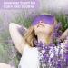 Suzzipad Lavender Eye Pillow Pack of 2 - Meditation & Stress Relief | Weighted Eye Mask for Headache Relief | Hot/Cold Compress with Aromatherapy - Purple - Buy Online on GoSupps.com