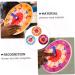 TOYANDONA 3pcs Teaching Clock Set - Educational Wooden Watches & Hair Sticks for Kids | Math Learning Toy for Toddlers | Green Time Teaching Clock | 14x14x1 cm - Buy Online on GoSupps.com