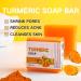 IZBEAUVO Turmeric Soap Nature Turmeric Soap Turmeric Brightening Soap Turmeric Soap Bar Ginger Extract Soap For Face & Body Dark Spot Corrector Remover Moisturizing Erase Fine Lines Firming - Buy Online on GoSupps.com