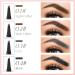 New Magic Eyebrow Pencil 3D Waterproof Eyebrow Pencil Contouring Pen 4-Tipped Precise Brow Pen Long-Lasting Natural Fine Stroke Eyebrow Pencil(Light Coffee) - Buy Online on GoSupps.com