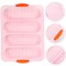 Zerodeko Baking Mold Silicone Mold French Bread Pan Silicone Bread Pan Sausage Buns Ice Cube Silicone Molds Muffin Pan Baking Pan Kitchen Baking Tool Pink Household Beard Silica Gel 34x23.8cm Pink - Buy Online on GoSupps.com