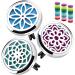 TTstar 30mm Aromatherapy Essential Oil Car Diffuser Vent Clips - Set of 3 Lotus Metal Clips - Buy Online on GoSupps.com