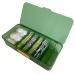 Storage Organizer for Daily Colored Contact Lenses case Clear Plastic Travel Cute Colored Contact Lens Case for All Brands Contact Lens Multifunctional Daily Use (Green)
