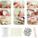 Odiuk Candle Roller 6100cm Wick Set - Odorless Candle with 100 Metal Bases & 6 Wooden Fixers | DIY Natural Candlelight Kit for New Year Celebrations - Buy Online on GoSupps.com