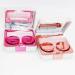 Marble Travel Contact Lens Case Set with Mirror and Accessories - Rose Gold+Rose (2 PCS) - Buy Online on GoSupps.com