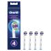 Oral-B White 3D brush head 4 pieces original cleaning brush body white