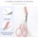 3pcs Eyebrow Trimmer Set with Scissors & Comb - F5R2 Razor Steel Tools for Eyebrows & Eyelashes | International Shipping - Buy Online on GoSupps.com