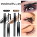 Hardcore Brushless Mascara Curling Mascara Set Waterproof Long-Lasting Non-Falling Non-Clumping Mascara Ultra-Slim Metallic Mascara for Charming Eye Makeup Black+brown - Buy Online on GoSupps.com