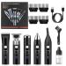 Electric Razor For Men Father'S Day Gifts 5 In 1 Double Shavers For Men Wet & Dry Electric Razor With 3-Speed Bald Head Shavers For Men With 4 Different Functional Replacement Heads (Black)