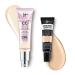 IT Cosmetics CC+ Cream Illumination with SPF 50+ Radiant Full Coverage Foundation (Fair - 1.08 fl oz) & Bye Bye Undereye Concealer Anti-Aging Makeup (11.0 Light Nude - 0.4 fl oz)