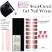 Semi Cured Gel Nails - Gradient Stickers Nail Wraps Soft Self-Adhesive - Gel Nail Stickers Semi Cured Gel Nail Wraps - Gel Nail Stickers UV Light (Pink Gradient) - Buy Online on GoSupps.com