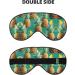 Psych Pineapple Quotes Print Sleep Mask - Double-Sided Eye Mask for Sound Sleep & Skin Care | Unisex Design - Buy Online on GoSupps.com