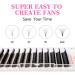 Q&D LASH Easy Fan Eyelash Extensions - C/CC/D/DD Curl 0.03/0.05/0.07 8-25mm Mixed Tray Automatic Blooming Flower Lashes - Buy Online on GoSupps.com