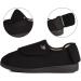 Men's 80-D Memory Foam Diabetic Slipper with Adjustable Closures - Extra Wide Width, Comfortable & Warm Plush Fleece - Arthritis, Edema, and Swollen Feet Support - Machine Washable - Anti-Slip Sole - Size 11 Black/White - Buy Online on GoSupps.com