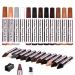 Furniture Repair Kit Wood Markers - Markers and Wax Sticks for Stains Scratches Wood Floors Tables Desks Carpenters Bedposts Touch Ups and Cover Ups (25)