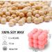 Handmade Bubble Candle - 100% Vegan & Sustainable Soy Wax | Boho Decorative Candle (Pink 6x6x6 cm) | Fragrant Aroma for Eco-Friendly Home Decor - Buy Online on GoSupps.com