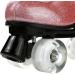 XUDREZ Shiny PU Leather High-top Roller Skates for Women Men - Crystal Pink Flash Wheels, Size 42 - Buy Online on GoSupps.com