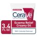 CeraVe Eczema Relief Creamy Body Oil Eczema Calming Cream With Colloidal Oatmeal & Safflower Oil For Dry Skin & Itchy Skin Relief Steroid Free & Paraben Free 3.4 Ounce 3.4 Fl Oz (Pack of 1) - Buy Online on GoSupps.com