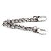 HEEHEE 7.9" Purse Chain Strap Extender More Upscale Color Tone Wearing Comfortable 0.4" Wide Extra Thick Metal Flat Chains Replacement Straps with Buckles Silver 1 PCS for Shoulder Cross Body Handbag Silver 7.9" Silver