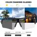 Banglong Self-Tinting Bicycle Glasses - UV400 Protection Sports Sunglasses for Men | Perfect for Cycling Running Baseball & MTB - Buy Online on GoSupps.com
