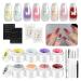 Gel Paint | Gradient Gel Paint Art 8 Color Palette Painting Accessories for Women Girls Manicure Nail Design for Creative Artistic Expression